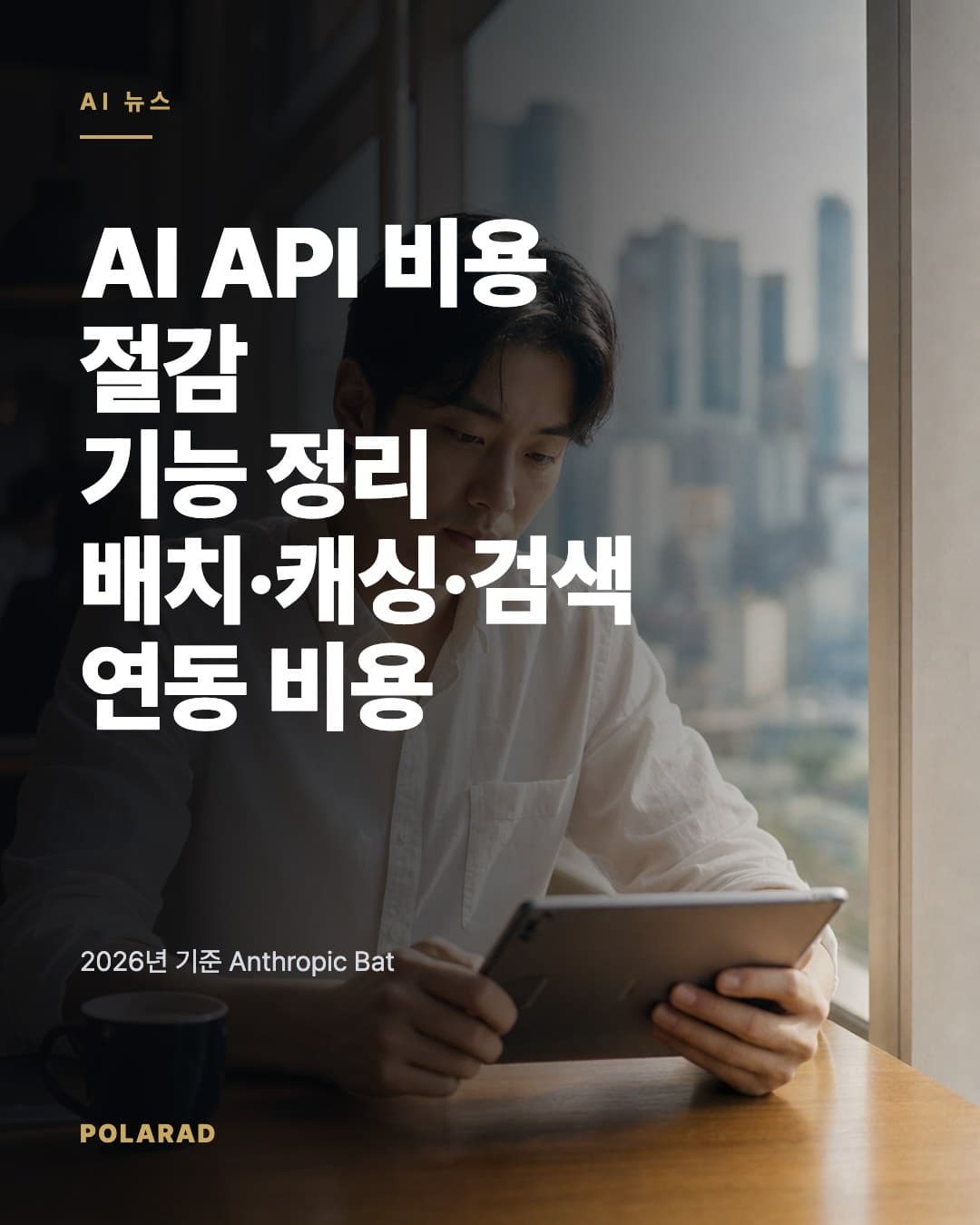 AI API 비용 절감 기능 정리: 배치·캐싱·검색 연동 비용 - 2026년 기준 Anthropic Batch API와 Prompt Caching, Google Context Caching·Batch API·G